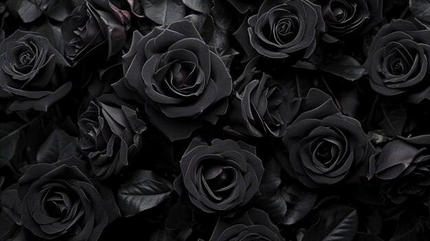 lindas rosas negras