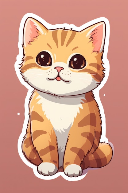 Super Bonito Kawaii Leetchi Gato imagem vetorial de Vinhsino