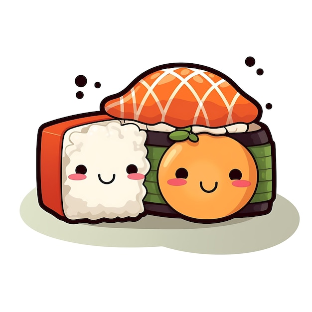 Lindo adhesivo de sushi para los amantes del sushi Añade un toque de kawaii a tus artículos personales