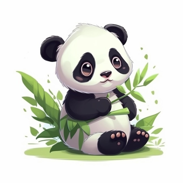 Lindo bebé panda ilustración 3