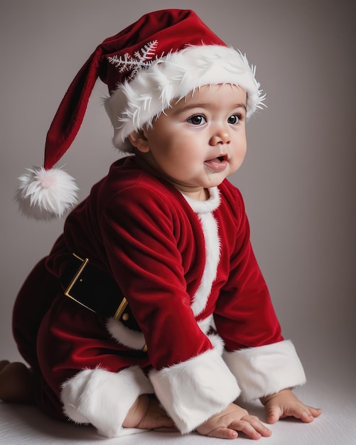 Un lindo bebé Papá Noel