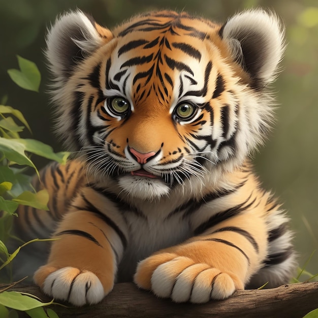 Lindo bebezinho tigre