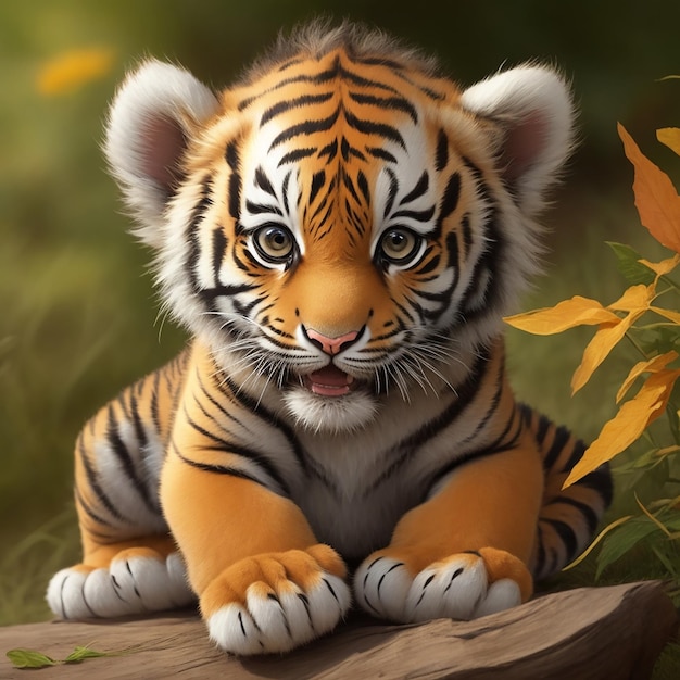 Lindo bebezinho tigre