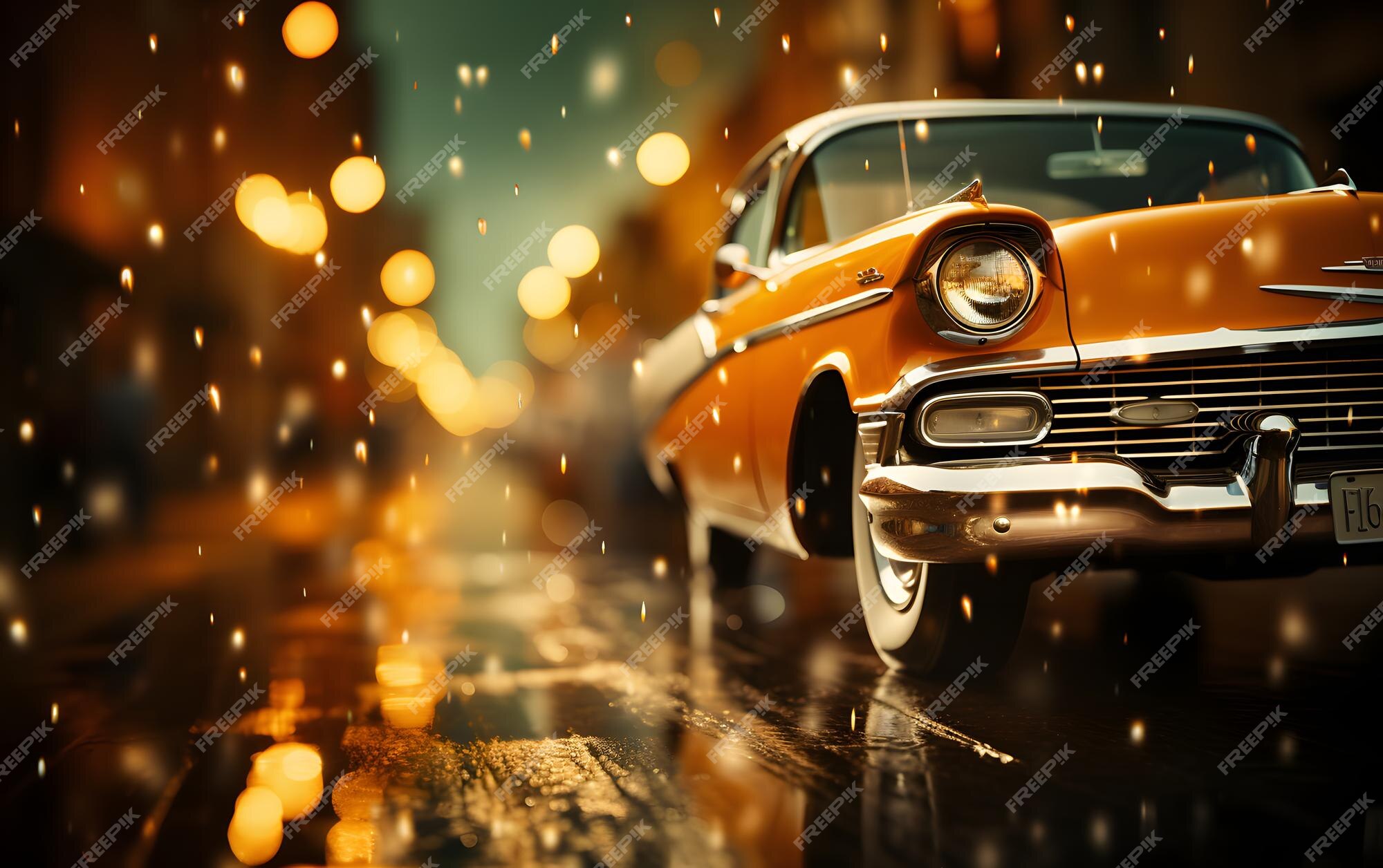 Car Orange, laranja, carro, orange, car, tuning, HD wallpaper