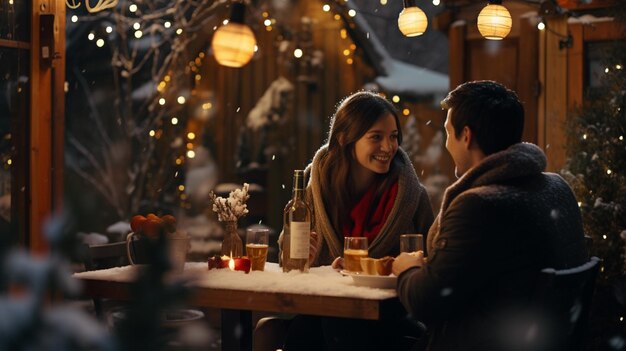 Lindo casal apaixonado tendo um jantar romântico à luz de velas em casa bebendo vinho brindando beijando Foto de alta qualidade