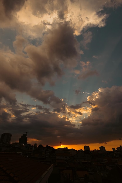 lindo céu da cidade