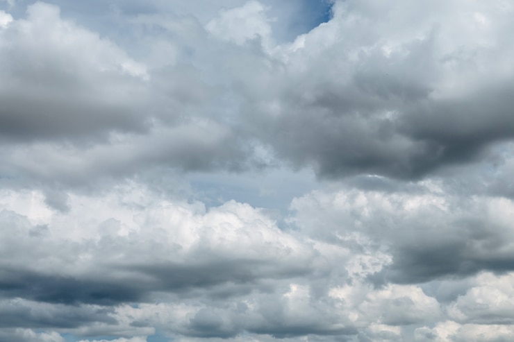 Foto lindo céu nublado antes da chuva