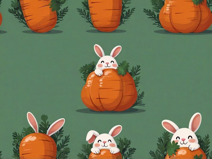 Foto lindo conejo mordedura zanahoria dibujos animados icono vectorial ilustración animal naturaleza icono concepto aislado plano