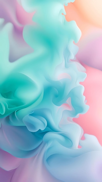 Lindo diseño de fondo abstracto con humo colorido y nubes