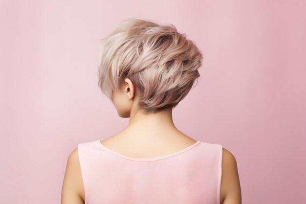 lindo estilo de cabelo Pixie