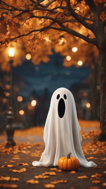 Lindo fantasma día de Halloween