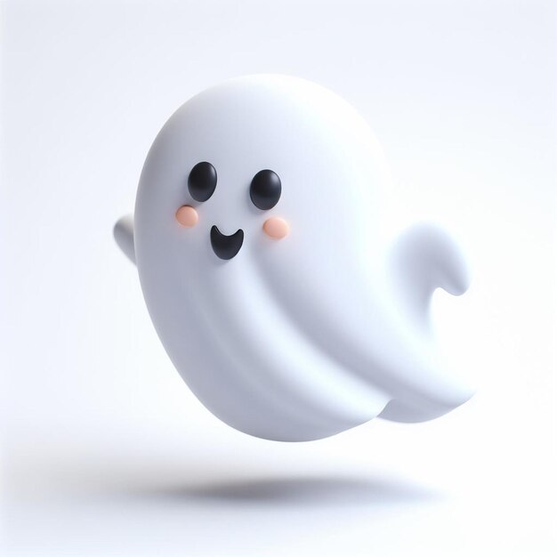 El lindo fantasma de Halloween en 3D