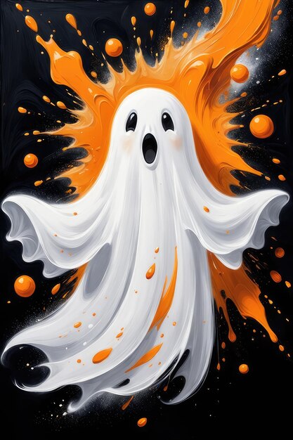 Lindo fantasma para Halloween