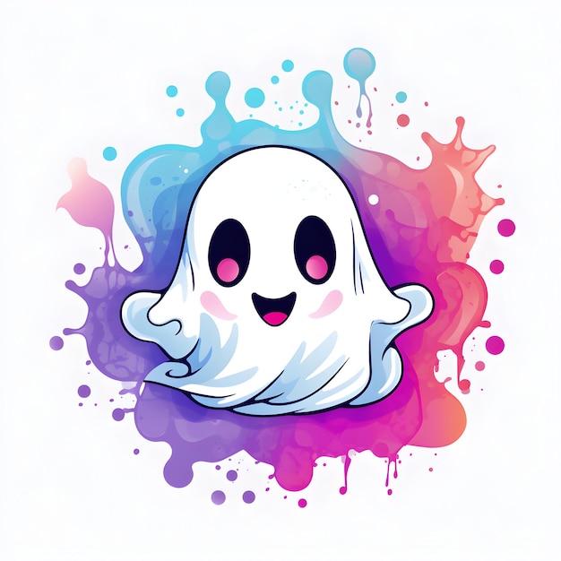 lindo fantasma de halloween