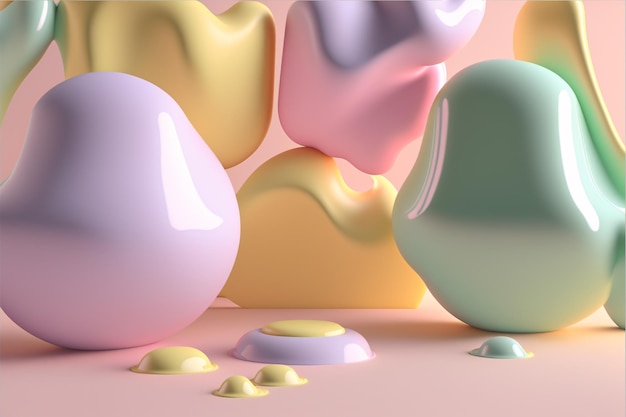 Lindo fondo de colores pastel Ai generativo