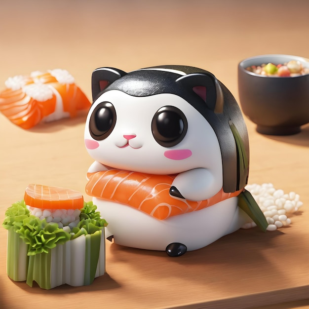 Foto lindo fondo de sushi muy genial