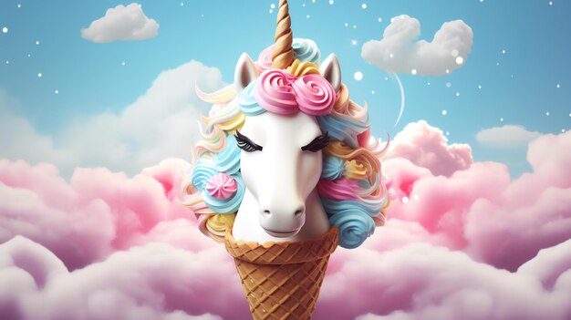 Lindo fondo de unicornio