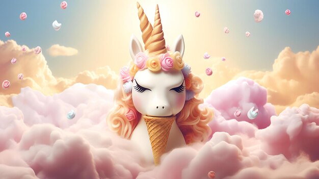 Lindo fondo de unicornio