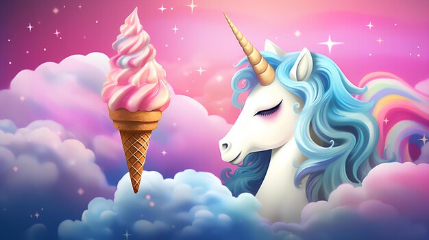 Lindo fondo de unicornio