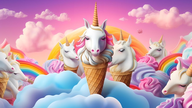 Lindo fondo de unicornio