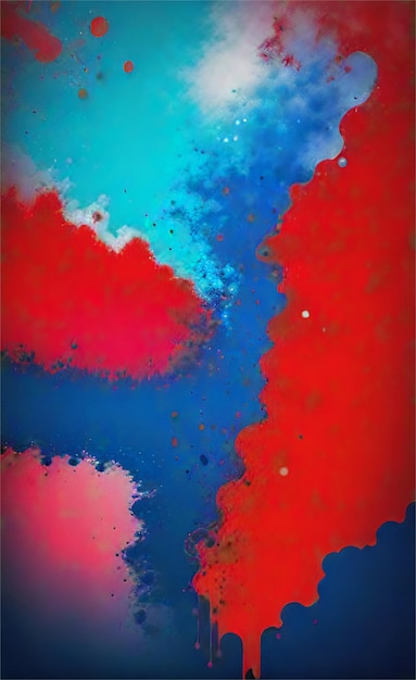 Lindo fundo abstrato azul e vermelho