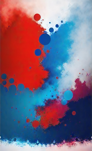 Lindo fundo abstrato azul e vermelho