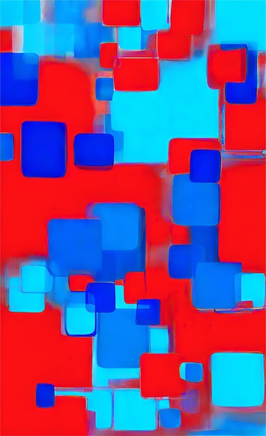 Lindo fundo abstrato azul e vermelho