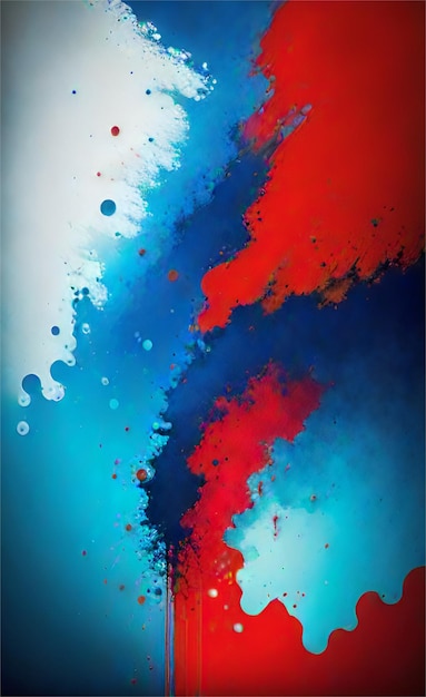 Lindo fundo abstrato azul e vermelho