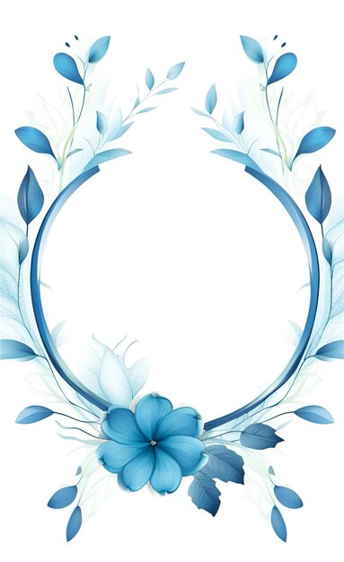 Lindo fundo abstrato floral azul