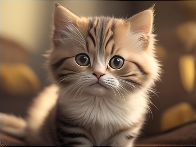 Lindo gatito doméstico hermosos gatos mascotas