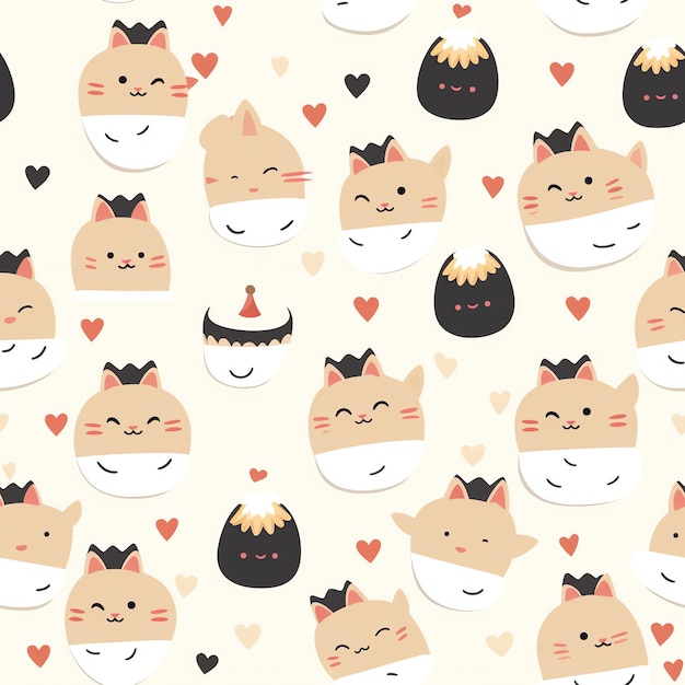 un lindo gato con un corazón en la cabeza