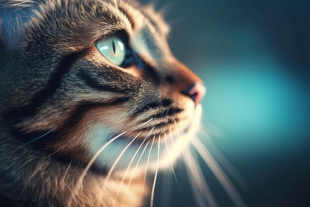 Lindo gato doméstico fofo Generative AI