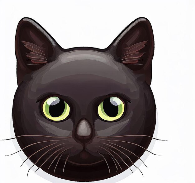 Lindo gato rindo ilustração ícone avatar emoji ai imagem ideia conceito papel de parede desenho gatinho