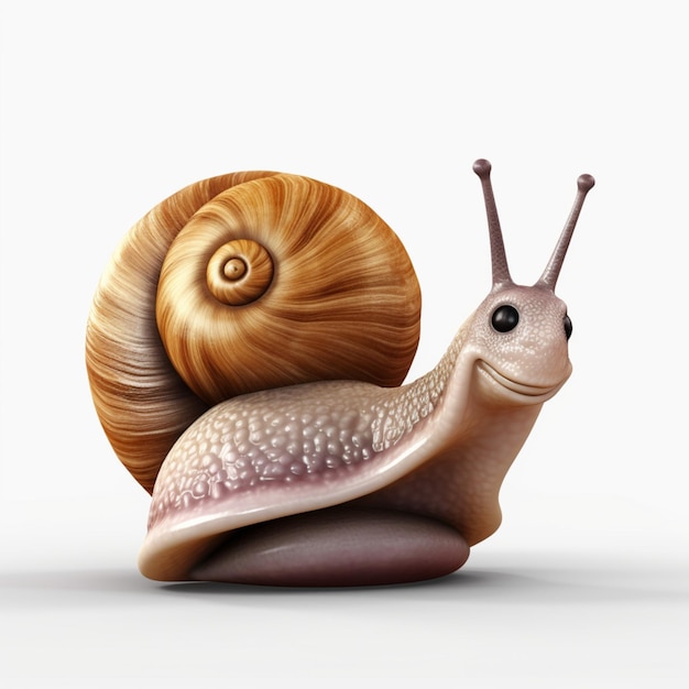 El lindo y gracioso molusco caracol