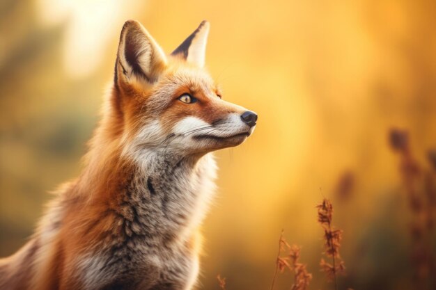 Lindo hermoso Zorro Fotografía de Vida Silvestre AI Generativo