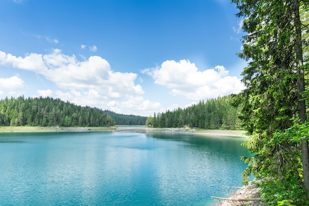 Lindo lago azul