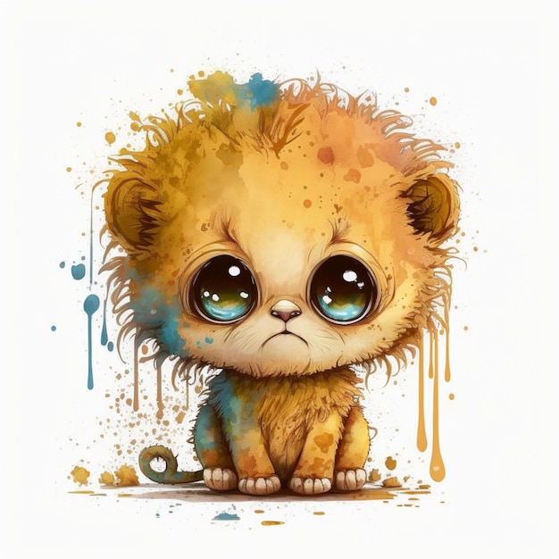 lindo león chibi 3