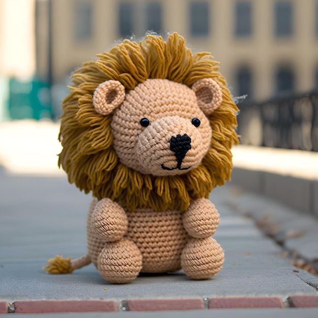 Lindo León Hilo Amigurumi