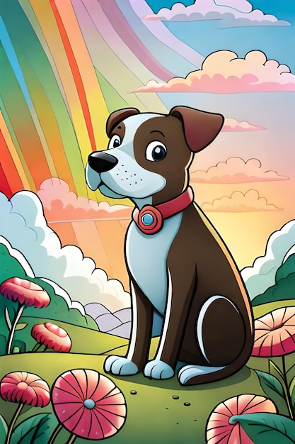 Lindo libro de colorear con ilustraciones de perros para niños