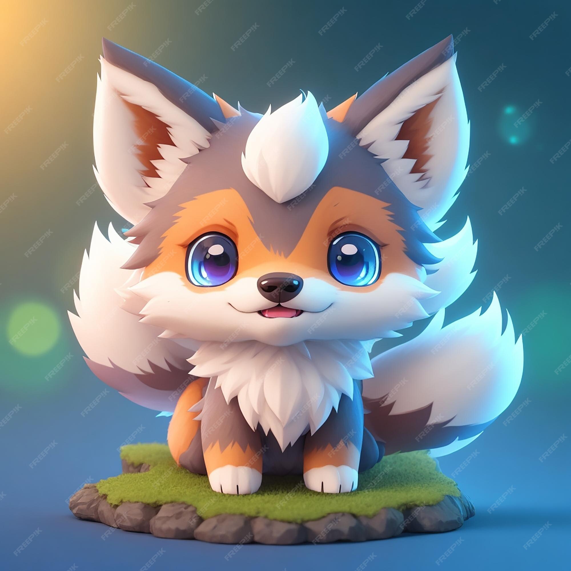 Lobo Anime Minúsculo E Hiperrealista Fofo De Pokemon. Gerar Ai. Ilustração  Stock - Ilustração de lobo, sorriso: 278200323