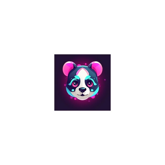 lindo logo de diseño de panda20