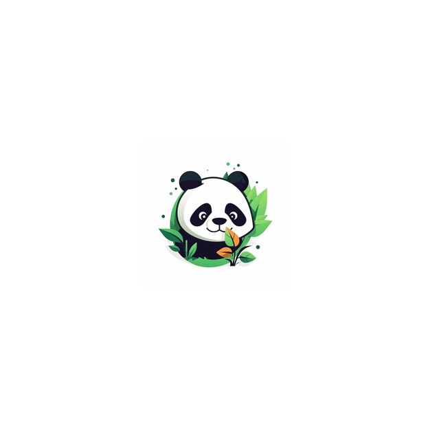 lindo logo de diseño de panda26