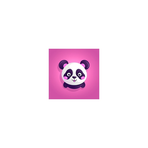 Foto lindo logo de diseño de panda7