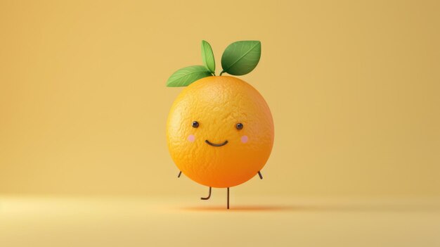 un lindo naranja minimalista