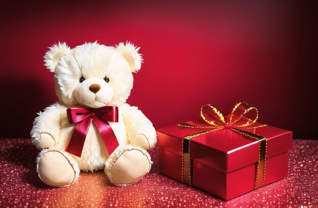 Lindo oso de peluche Día de San Valentín Lindo regalo para tu esposa Novia IA generativa