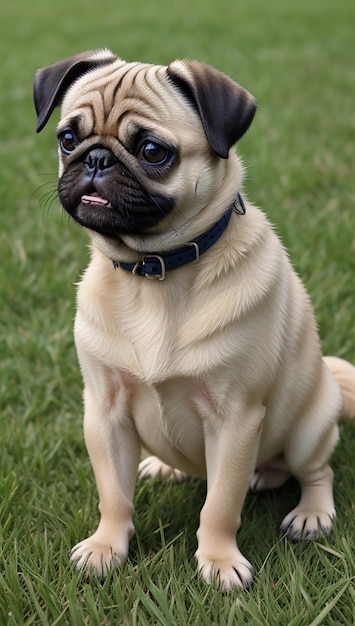 Un lindo perro mapaches Foto generada por Ai