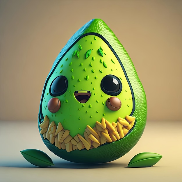 lindo personaje de aguacate