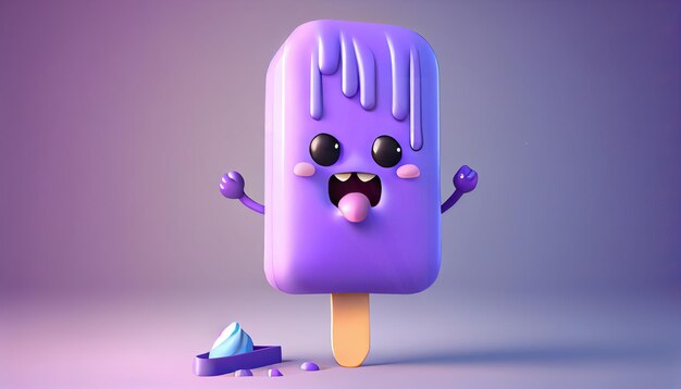 Lindo personaje de helado