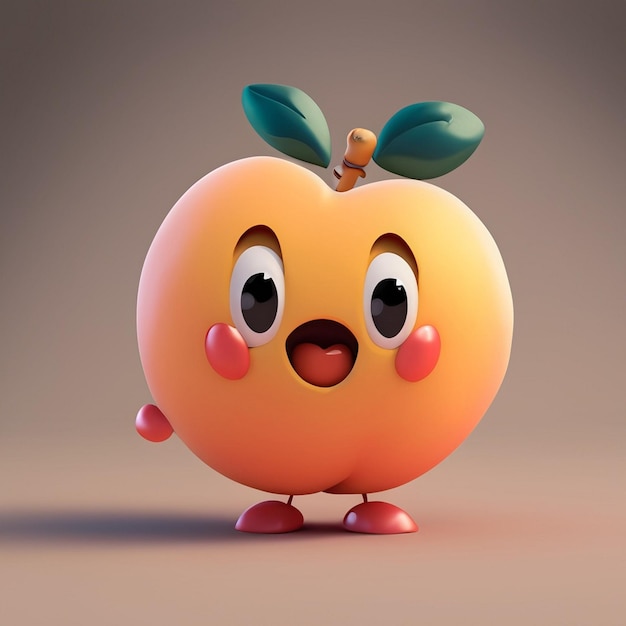 Lindo personaje interactivo 3d Peach