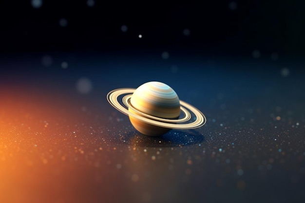 Lindo planeta nasa saturno astronomia imagens espaciais arte gerada por IA